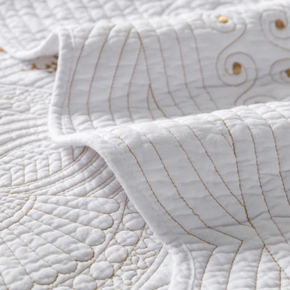 Beach Boho Quilted Bedspread Set