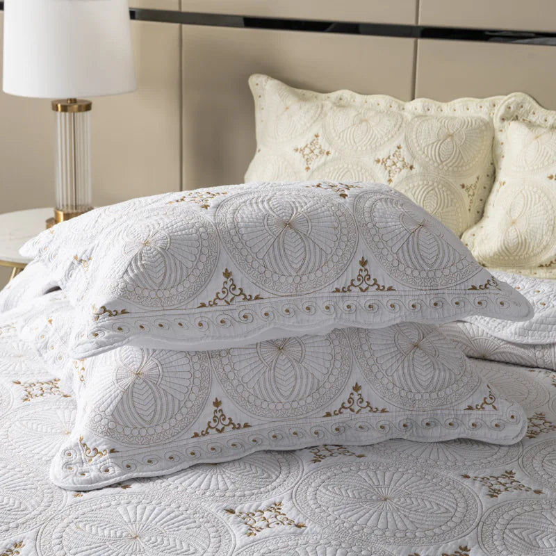 Beach Boho Quilted Bedspread Set