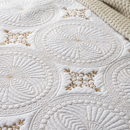 Beach Boho Quilted Bedspread Set