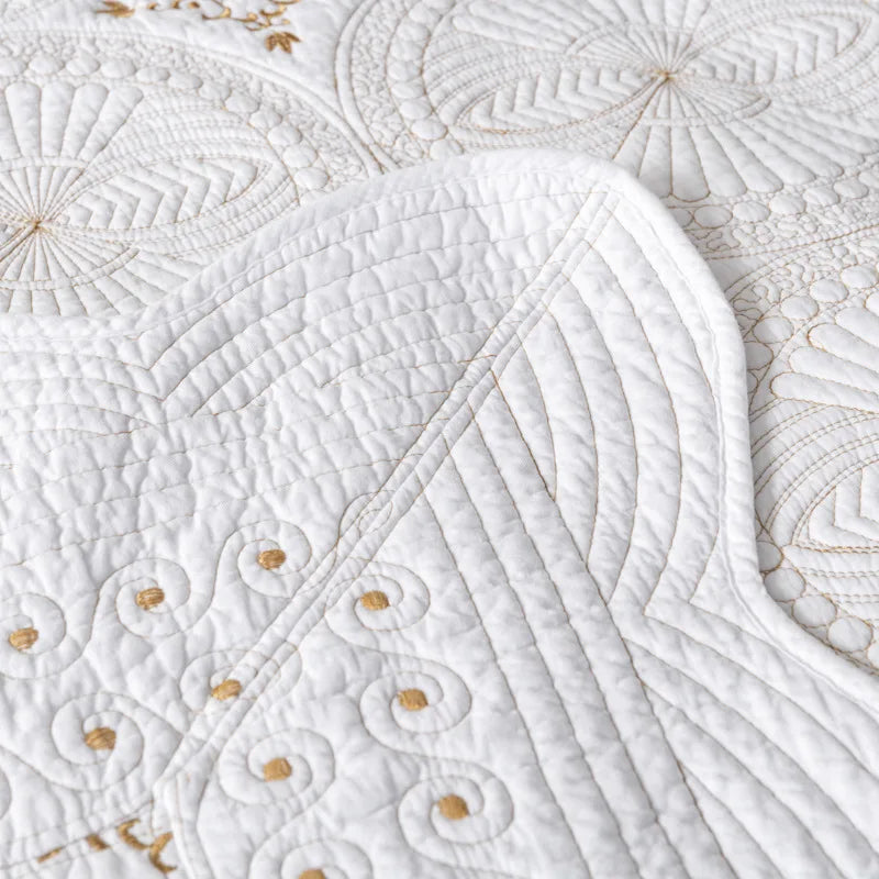 Beach Boho Quilted Bedspread Set