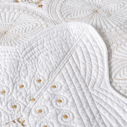 Beach Boho Quilted Bedspread Set