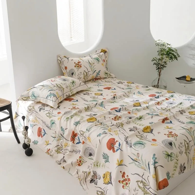 Boho Bloom Organic Bamboo Coverlet Set