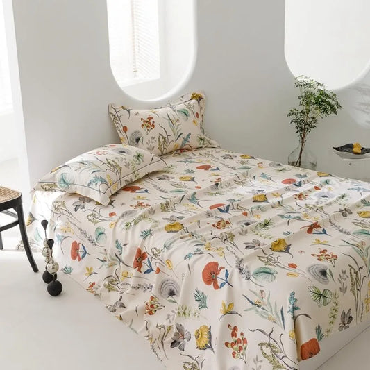 Boho Bloom Organic Bamboo Coverlet Set