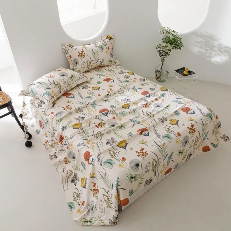 Boho Bloom Organic Bamboo Coverlet Set