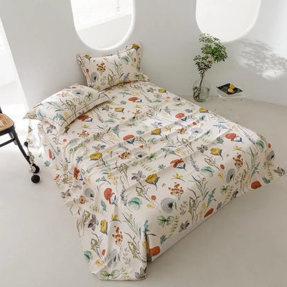 Boho Bloom Organic Bamboo Coverlet Set