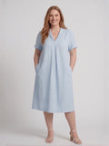 Larui Plus Size Women's Short Sleeves Dress