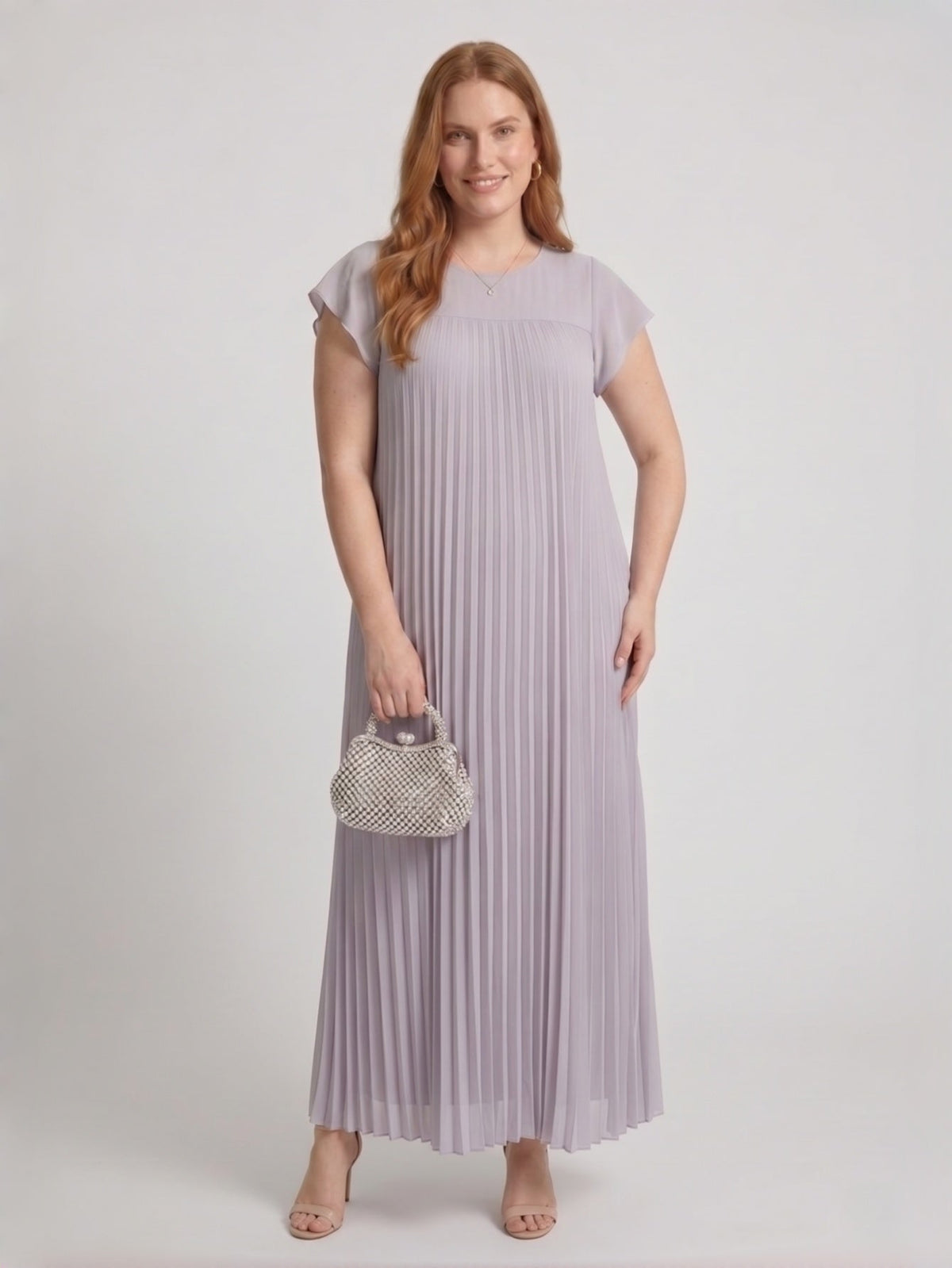 Larui Plus Size Women's Short Sleeves Dress