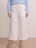 Larui Plus Size Women's Linen Pocket Pants