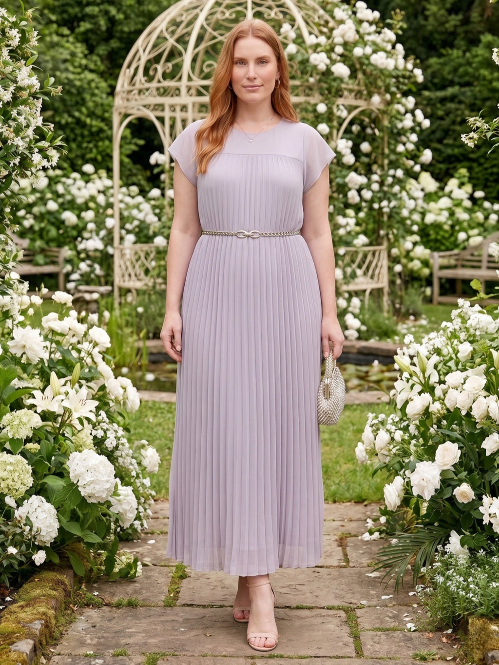Larui Plus Size Women's Short Sleeves Dress
