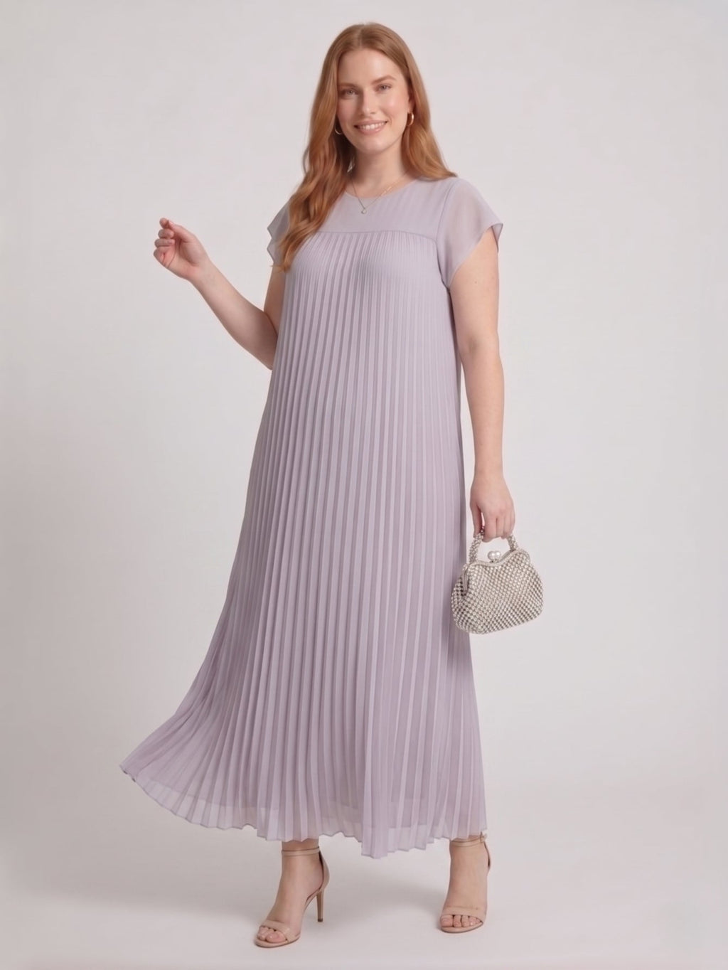 Larui Plus Size Women's Short Sleeves Dress