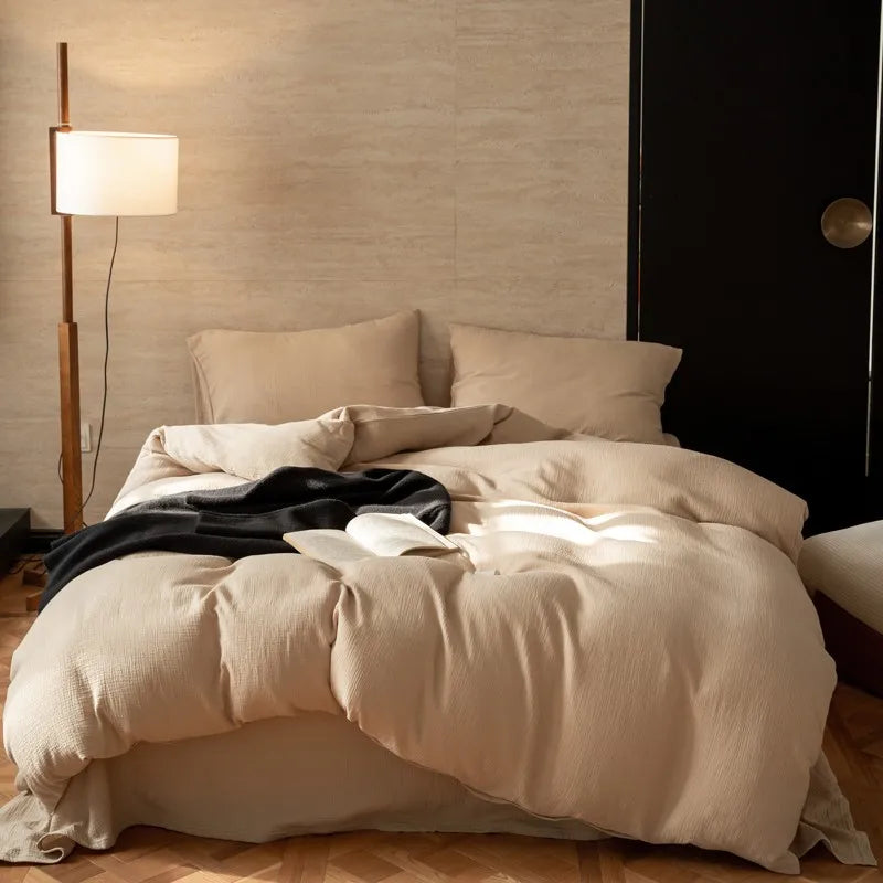 Grand Sandstone Linen Bedding Set