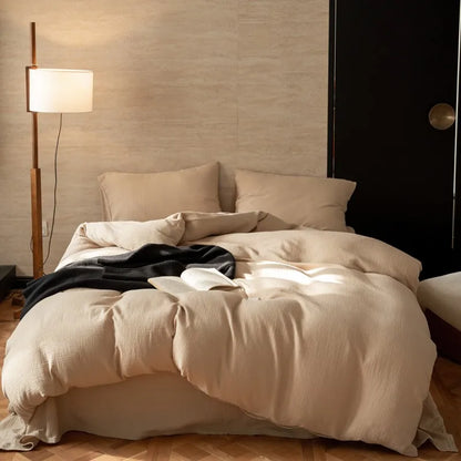 Grand Sandstone Linen Bedding Set