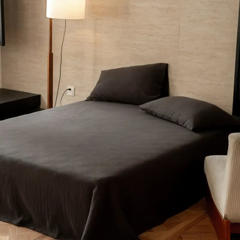 Grand Slate Linen Bedding Set