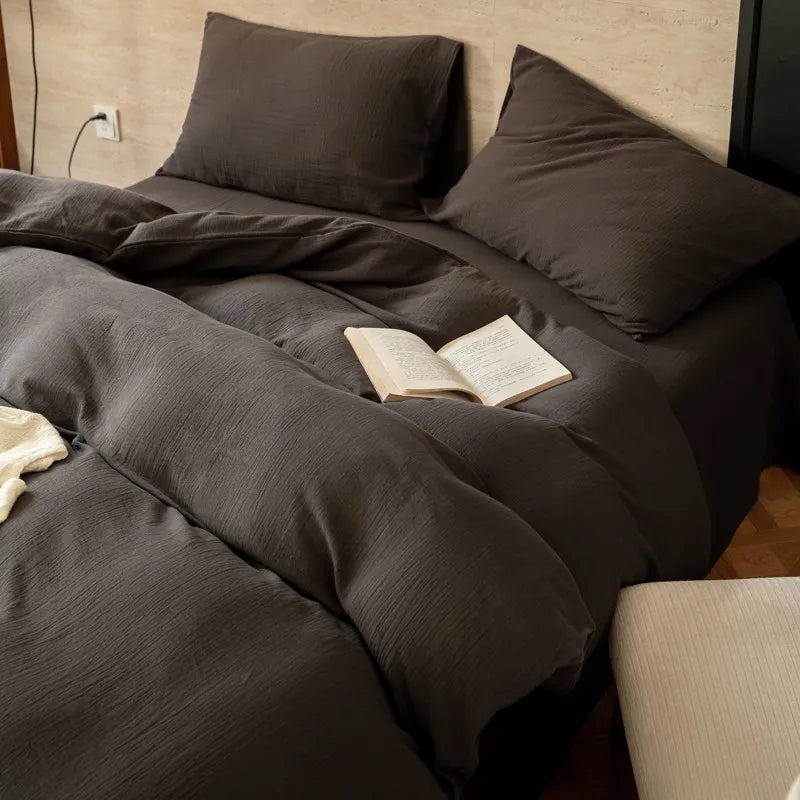 Grand Slate Linen Bedding Set