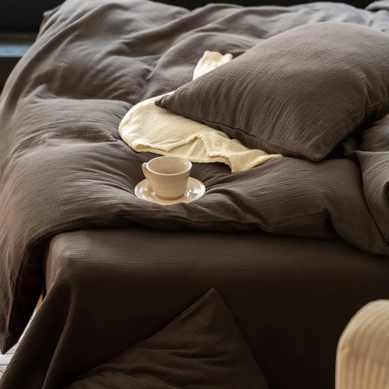 Grand Slate Linen Bedding Set