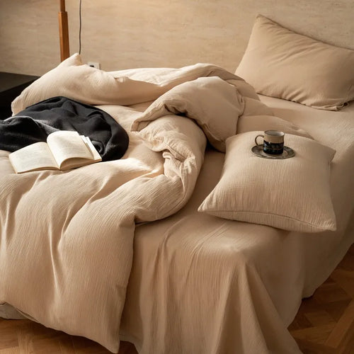 Grand Sandstone Linen Bedding Set