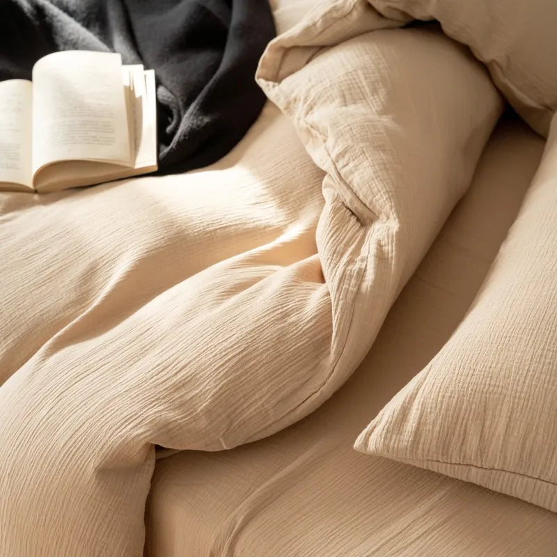 Grand Sandstone Linen Bedding Set