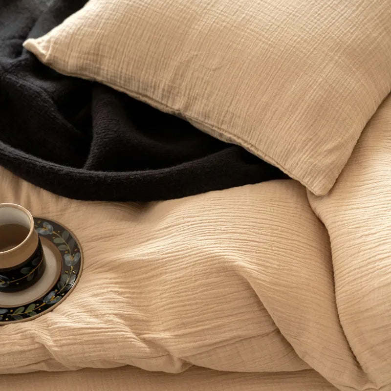 Grand Sandstone Linen Bedding Set