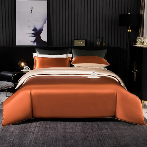 Sunset Glow Mulberry Silk Bedding Set