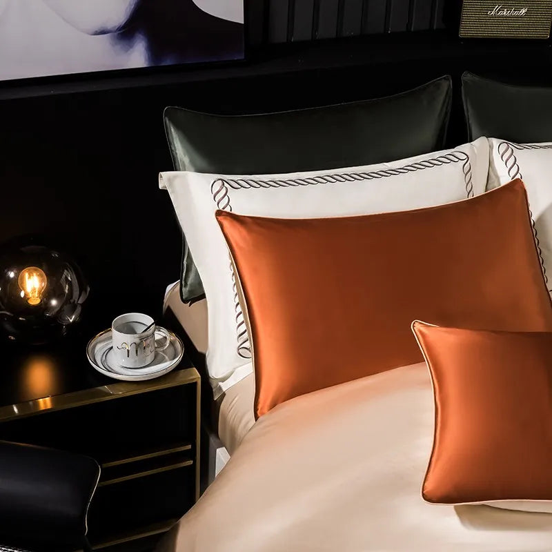 Sunset Glow Mulberry Silk Bedding Set
