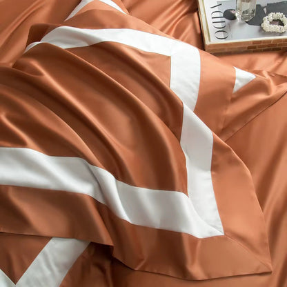 Terracotta Elegance Egyptian Cotton Bedding Set