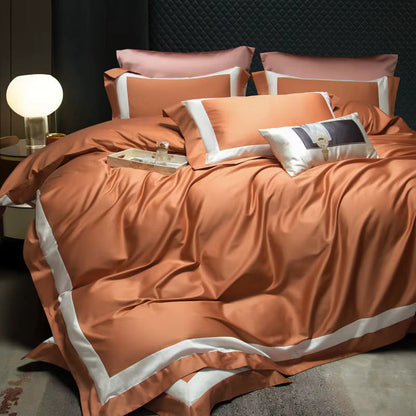 Terracotta Elegance Egyptian Cotton Bedding Set