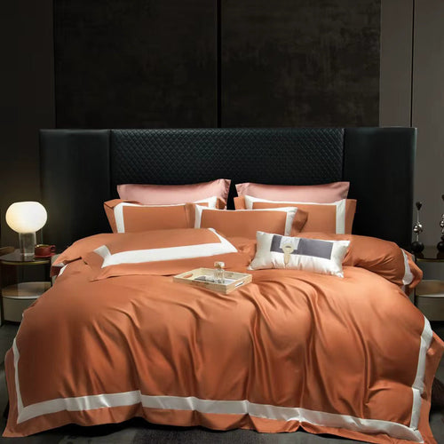 Terracotta Elegance Egyptian Cotton Bedding Set