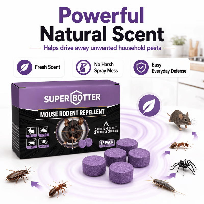 12-Pack Rodent Repellent Balls, Natural Pest Control🐭