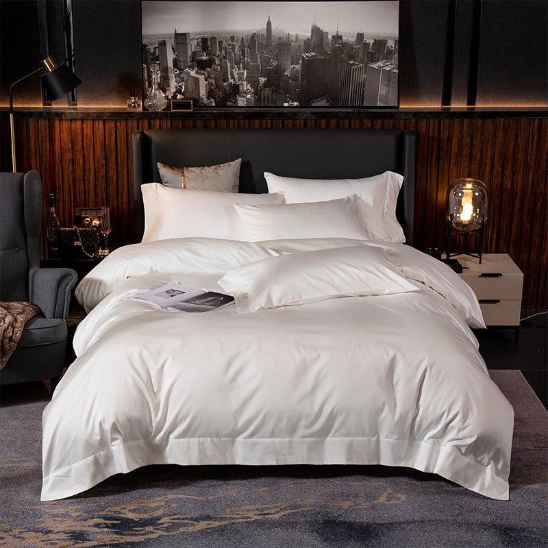 Regal White Egyptian Cotton Bedding Set