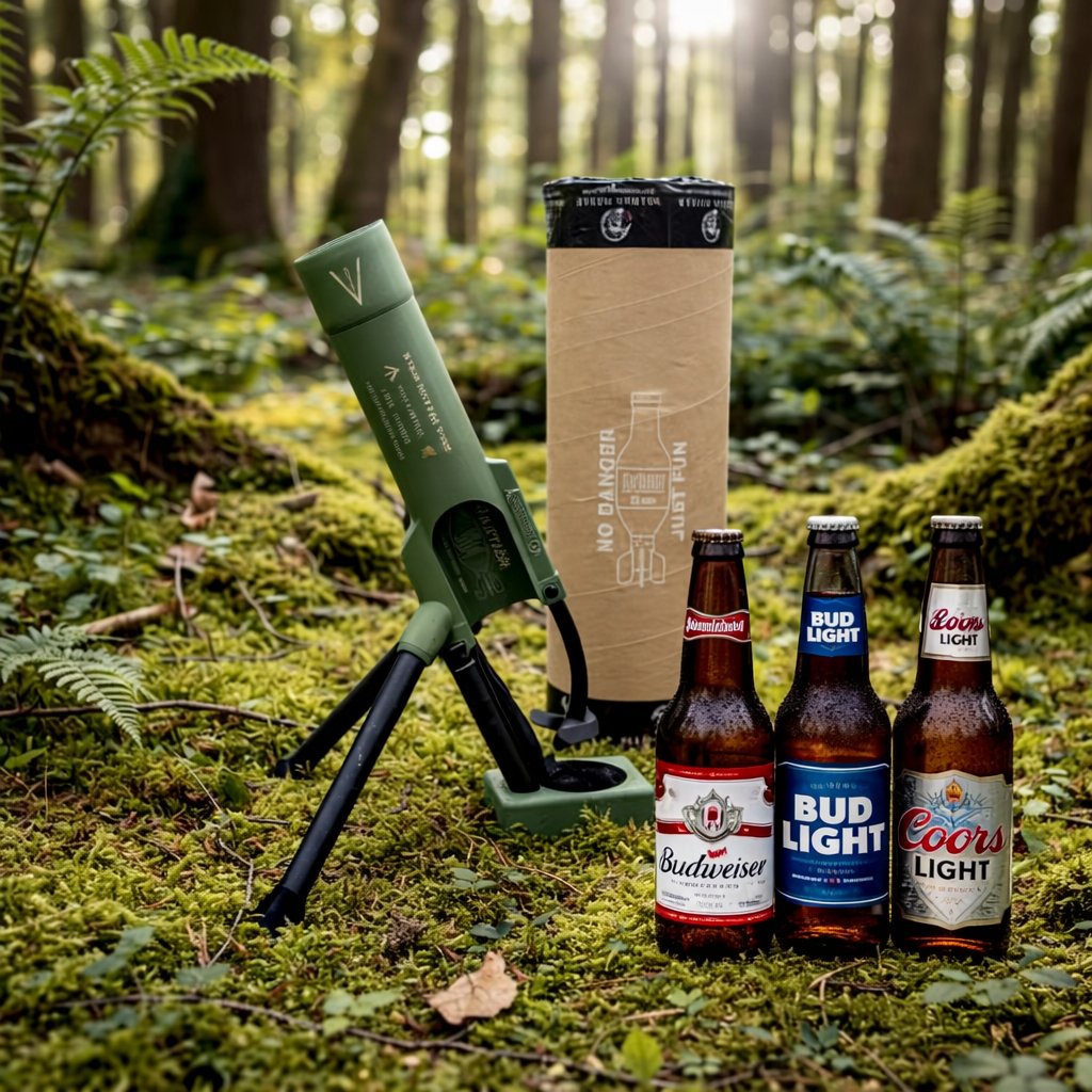 🚀 51mm Beer Bottle Mortar Bottle Opener 🍻🔥Novelty Cap-Launching Desk & Bar Accessory 🎉Buy 2 Get Free Shipping
