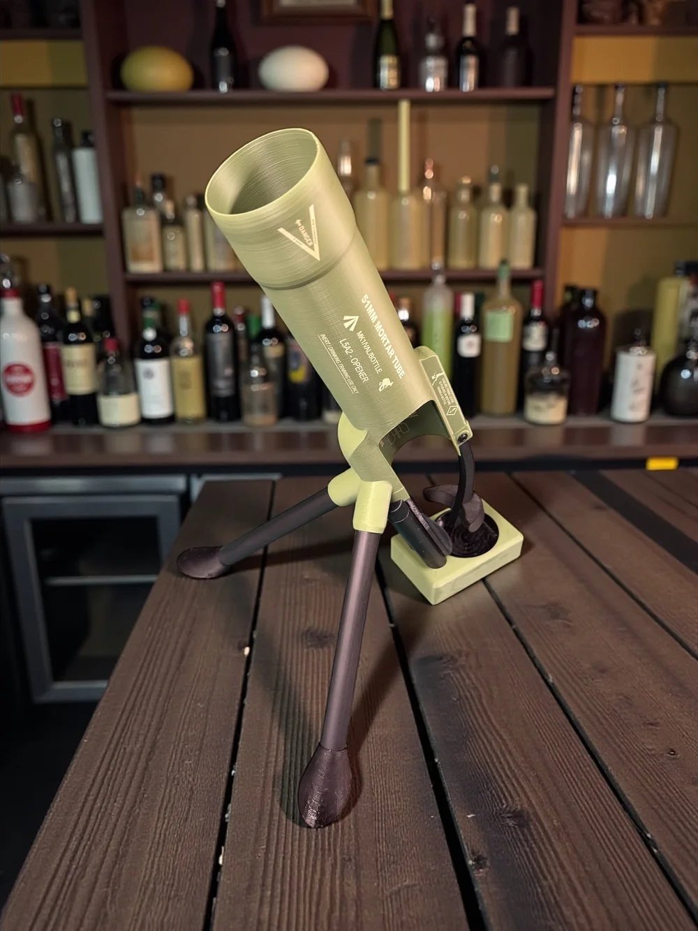 🚀 51mm Beer Bottle Mortar Bottle Opener 🍻🔥Novelty Cap-Launching Desk & Bar Accessory 🎉Buy 2 Get Free Shipping